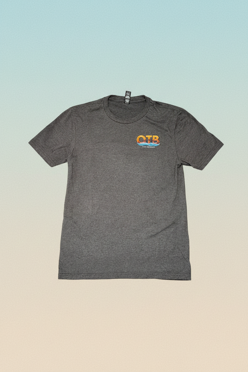 OTB T-shirt - Heathered Charcoal flat lay