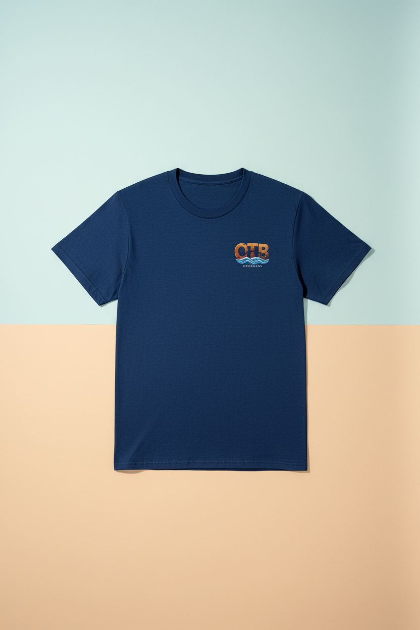 OTB T-shirt with coastal backdrop
