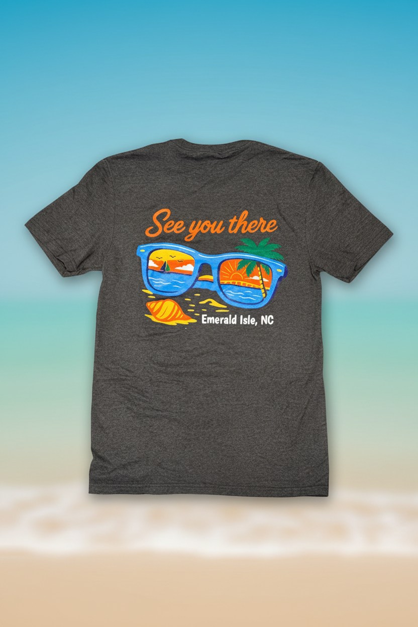 See you there back view - Heathered Charcoal